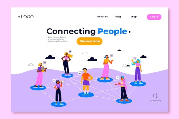 A graphic illustrating a network of connected people, symbolizing community and support.