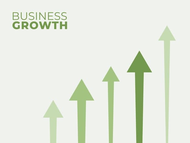 A graphic representing growth and learning with upward arrows.