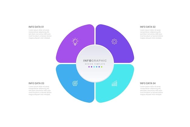 A minimalist diagram showing four interconnected circles, each representing a question, leading to a central "Launch" button.