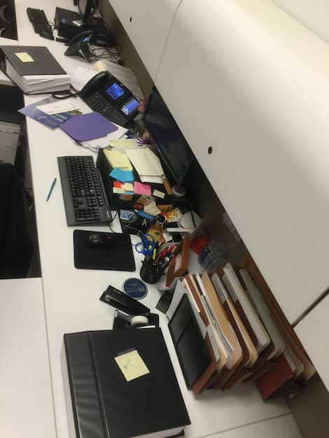 A screenshot of a very cluttered desktop with many icons and files scattered everywhere.