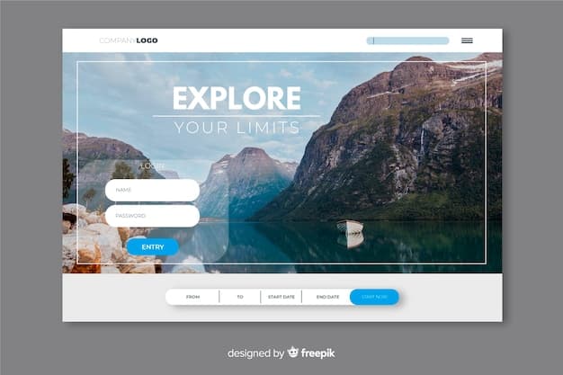 Screenshot of a simple landing page mockup with a clear value proposition.